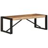 vidaXL Salontafel 100x50x35 cm massief ruw mangohout