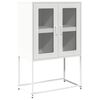 vidaXL Hoge kast 68x39x107 cm staal wit