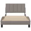 vidaXL Bedframe zonder matras "Hanko" 100x200 cm stof taupe
