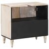 vidaXL Badkamer wastafelkast Wit 62 x 33 x 58 cm Massief Mango Hout