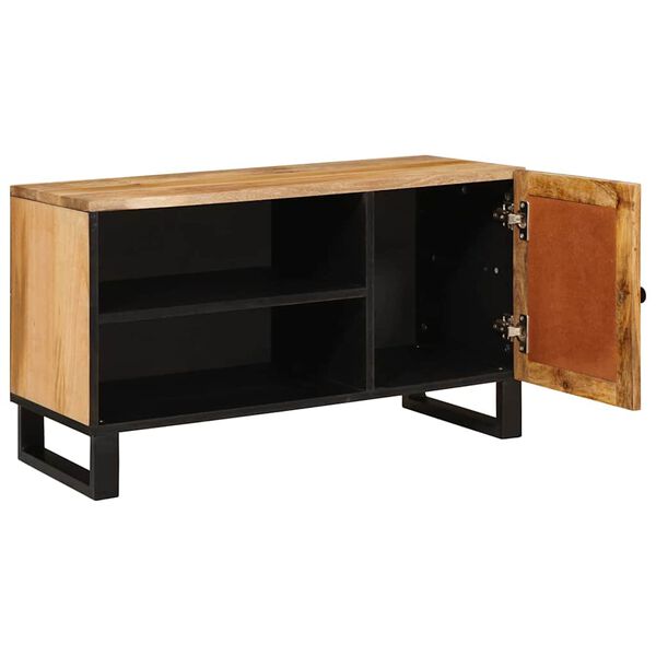 vidaXL TV-kast met opslag Bruin 80 x 33 x 46 cm Massief Mango Hout
