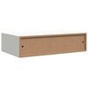 vidaXL Wandschap met lade 40x23,5x10 cm MDF wit
