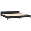 vidaXL Bedframe zonder matras 200x200 cm fluweel zwart