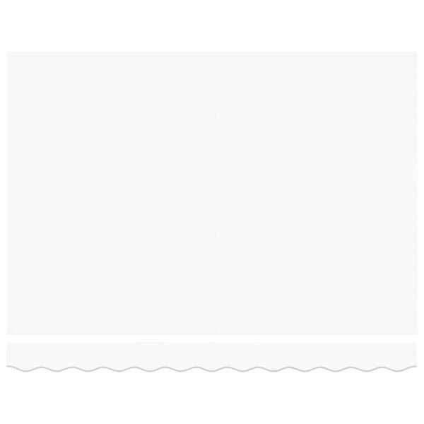 vidaXL Inklapbaar Zonnescherm Wit 350 x 250 cm Stof en Metaal