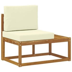 vidaXL Buiten Eind Sofa Naturel 91 x 63 x 73 cm Massief Acaciahout