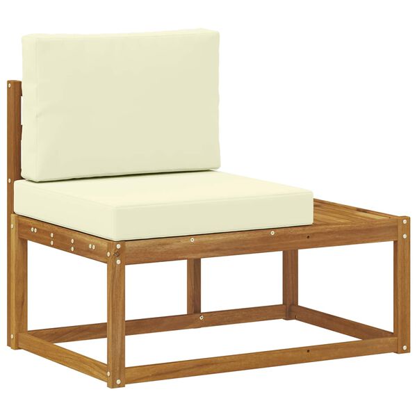 vidaXL Buiten Eind Sofa Naturel 91 x 63 x 73 cm Massief Acaciahout