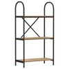 vidaXL Boekenkast 3-laags 60 x 30 x 109 cm Bewerkt hout Artisan Eiken