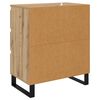 vidaXL Dressoir met lade Artisan Eiken 60 x 35 x 70 cm Bewerkt hout