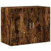 vidaXL Hoge kast 80x42,5x249 cm bewerkt hout gerookt eikenkleurig
