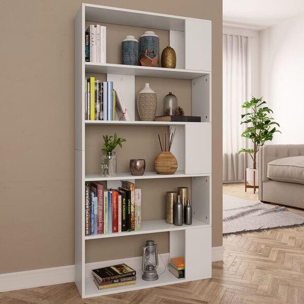 vidaXL Boekenkast / kamerscherm 80x24x159 cm bewerkt hout wit