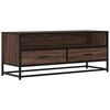 vidaXL Tv-meubel 100x34,5x40 cm bewerkt hout metaal bruin eikenkleur