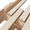 vidaXL Bedframe met hoofdeinde Bruin 80 x 200 cm Bewerkt hout