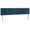 vidaXL Boxspring met matras fluweel donkerblauw 120x190 cm