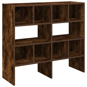 vidaXL Schoenenrekken 2 st stapelbaar 89,5x30x40 cm gerookt eikenkleur