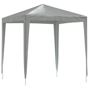 vidaXL Partytent 200 x 200 x 240 cm Lichtgrijs PE en staal
