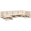 vidaXL 6-delige Loungeset massief grenenhout