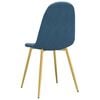 vidaXL Eetkamerstoelen 6 st fluweel blauw
