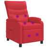 vidaXL Massage Recliner Rood Kunstleer