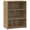vidaXL Dressoir Artisanaal eiken 70 x 41 x 93 cm Bewerkt hout