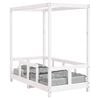 vidaXL Kinderbedframe 70x140 cm massief grenenhout wit