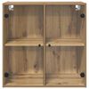 vidaXL Wandkast Artisan Eiken 68 x 37 x 68,5 cm Bewerkt hout