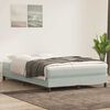 vidaXL Boxspring met matras fluweel lichtgrijs 140x220 cm