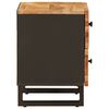 vidaXL Nachtkastje 2 pcs Bruin 40 x 33 x 46 cm Massief Mango Hout