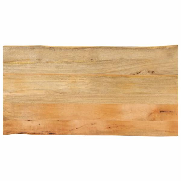 vidaXL Tafelblad met natuurlijke rand 100x60x2,5 cm massief mangohout