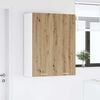 vidaXL Hangkast met opslag Artisan Eiken 80 x 31 x 100 cm Bewerkt hout