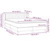vidaXL Boxspring met matras fluweel zwart 160x220 cm
