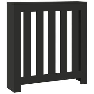 vidaXL Radiatorombouw 78x20x82 cm bewerkt hout zwart
