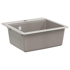 vidaXL Wasbak 80% Kwarts en 20% Hars 470 x 440 mm Grijs