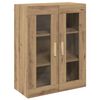 vidaXL Bovenkast 69,5x34x90 cm artisanaal eikenkleurig