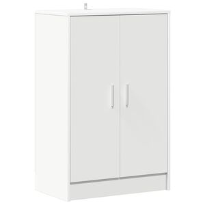 vidaXL Schoenenkast 60x35x92 cm bewerkt hout wit