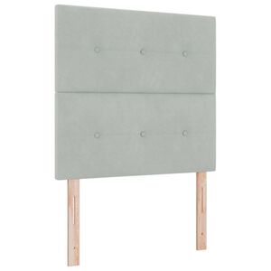 vidaXL Hoofdbord Lichtgrijs 80 cm Fluweel
