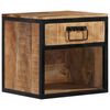 vidaXL Nachtkastje 40x35x40 cm massief mangohout