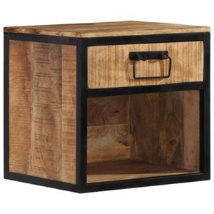 vidaXL Nachtkastje 40x35x40 cm massief mangohout