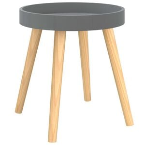 vidaXL Bijzettafel 38x38x40 cm bewerkt hout en grenenhout grijs
