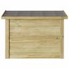vidaXL Opbergbox Naturel 80 x 44,5 x 57,5 cm Ge&iuml;mpregneerd grenenhout