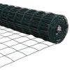 vidaXL Euro Hek Groen 0,4 x 50 m PVC-gecoat ijzer