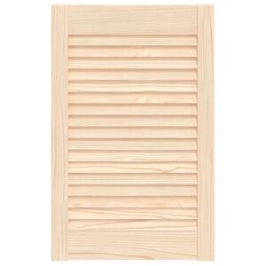vidaXL Kastdeur met lamellen 61,5x39,4 cm massief grenenhout