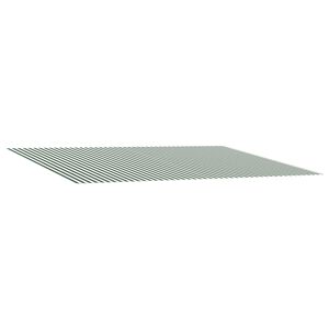 vidaXL Vervangingsdoek voor zonnescherm Groen en Wit 300 x 250 cm