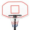 vidaXL Basketbalstandaard 258-363 cm polyetheen wit