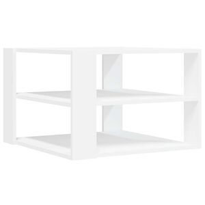 vidaXL Salontafel 58x58x40 cm bewerkt hout wit