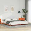 vidaXL Bedframe Wasbruin 200 x 210 cm Massief grenenhout