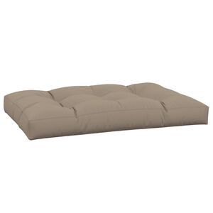 vidaXL Palletkussen 120x80x12 cm stof taupe