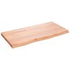 vidaXL Wandschap 80x40x(2-4) cm behandeld massief eikenhout lichtbruin