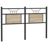 vidaXL Vervangend hoofdbord Sonoma 150 cm spaanplaat staal sonoma eikenhout staal
