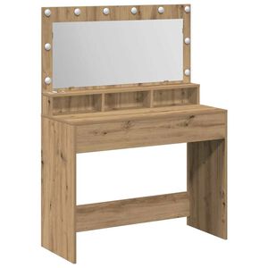 vidaXL Plafondtafel Artisan Eiken 100 x 41 x 135 cm Bewerkt hout