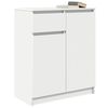 vidaXL Dressoir met lade 71x35x84 cm spaanplaat wit